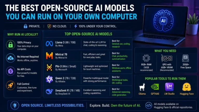 The Best Open-Source AI Models You Can Run on Your Own Computer