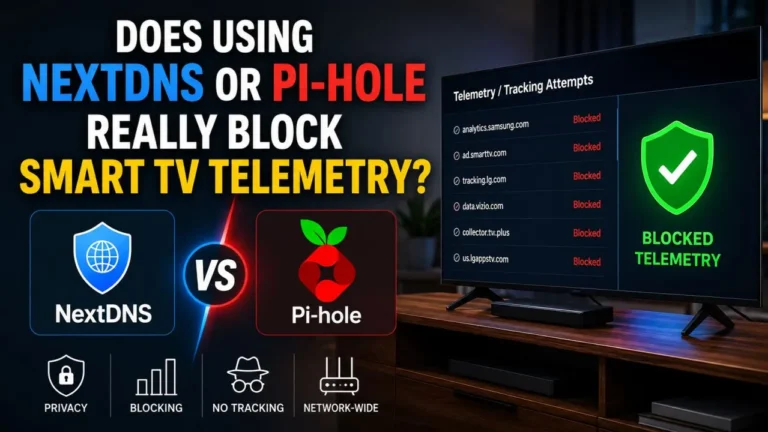 Does Using NextDNS or Pi-hole Really Block Smart TV Telemetry?