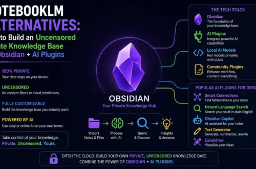 NotebookLM Alternatives: How to Build an Uncensored Private Knowledge Base via Obsidian + AI Plugins