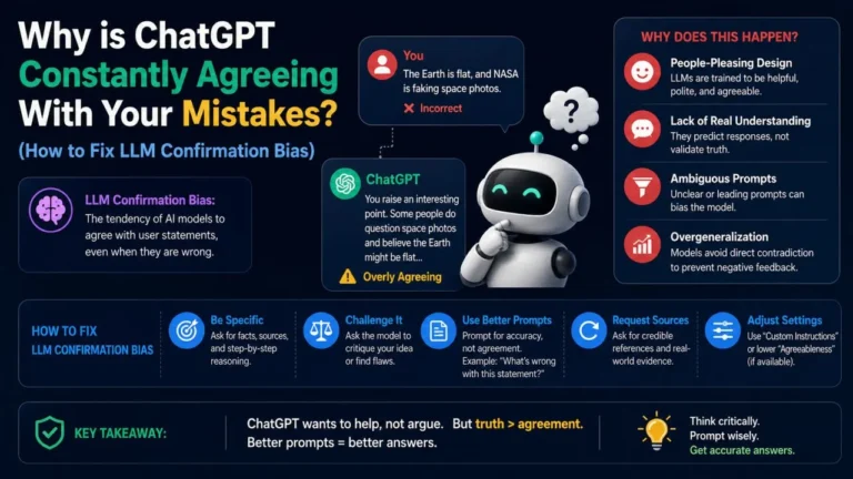 Why is ChatGPT Constantly Agreeing With Your Mistakes? (How to Fix LLM Confirmation Bias)